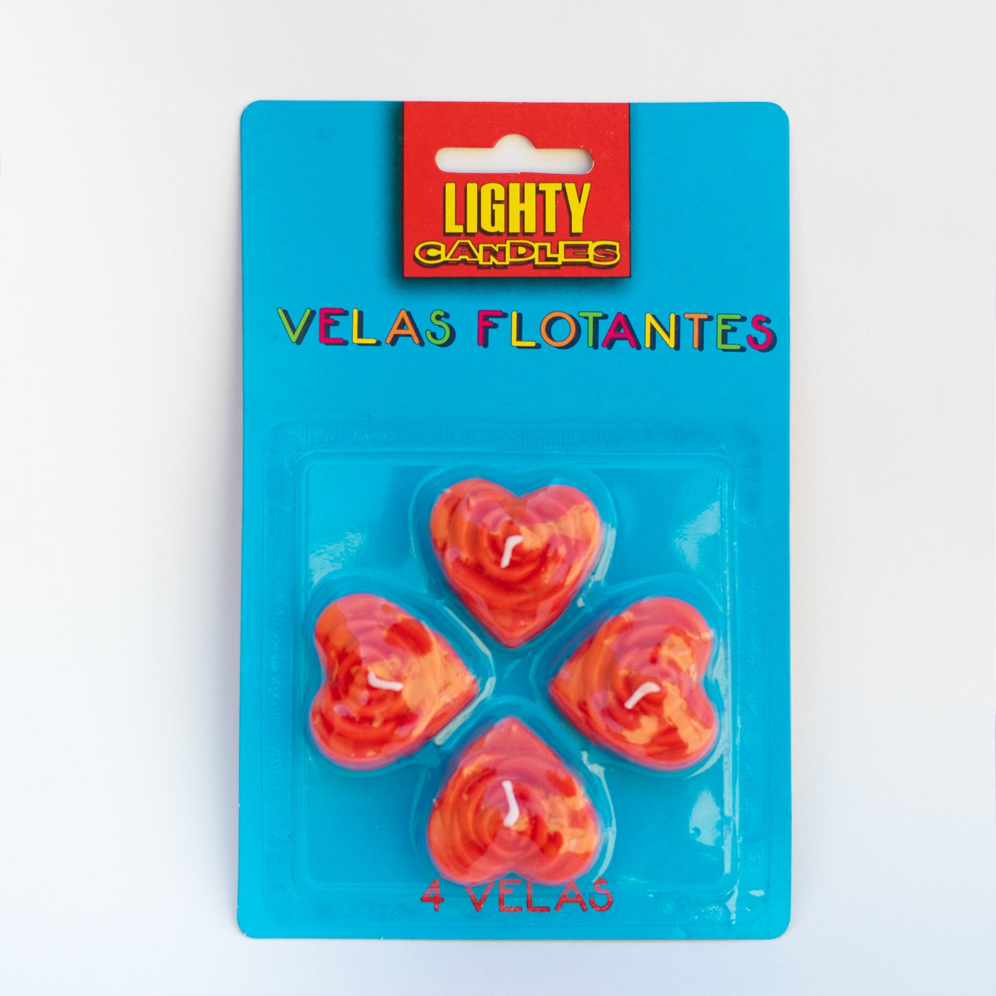 Velas Corazones flotantes